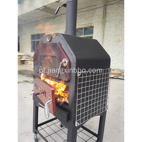 Forno de pizza de luxo sofisticado com janela